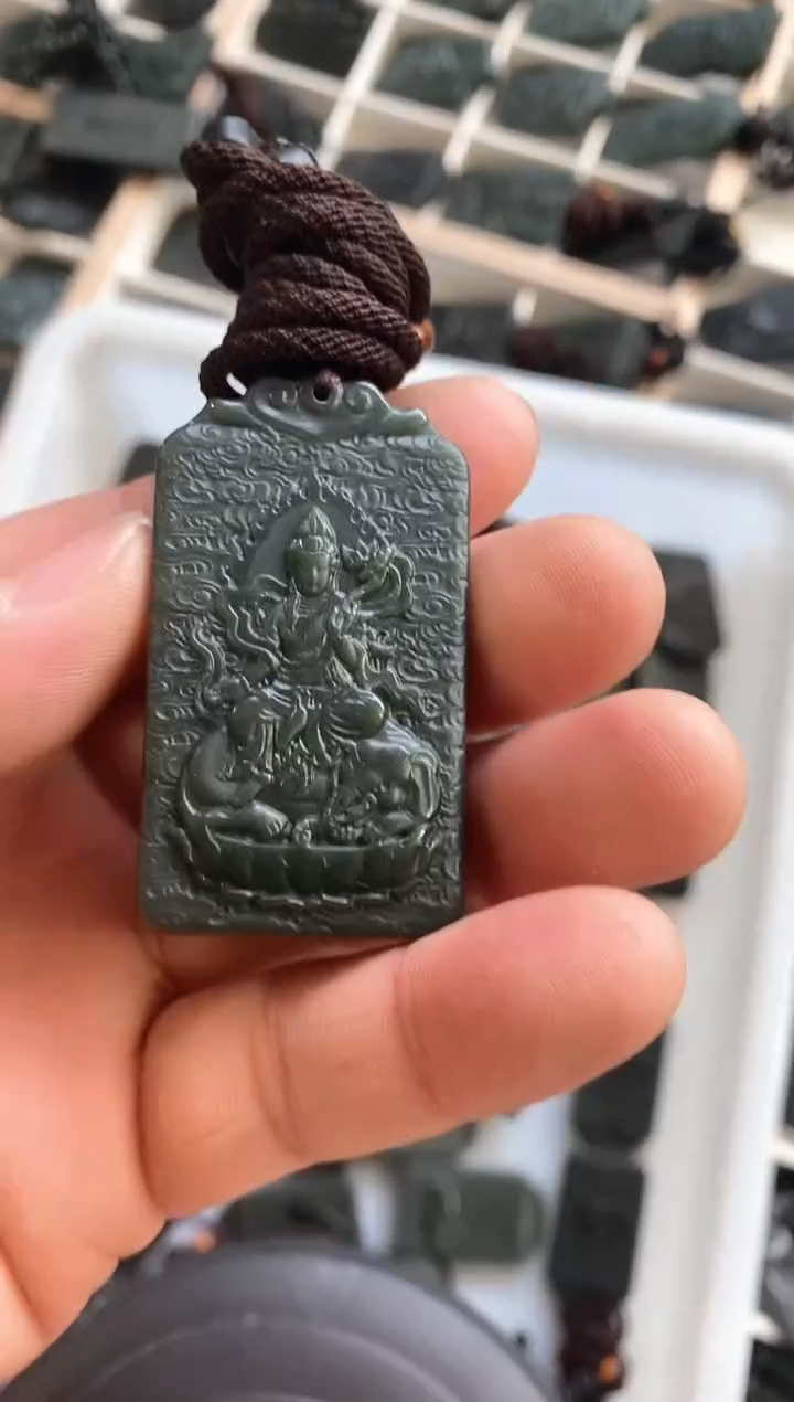 【闪购商品】和田玉吊坠(不含链)未镶嵌龙守护