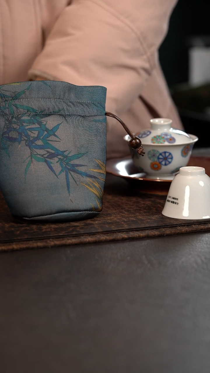 【闪购商品】杯陶瓷杯周边墨竹布袋