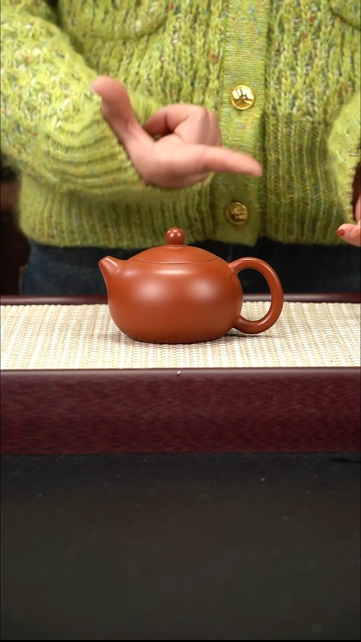 茶壶紫砂朱泥 扁西施