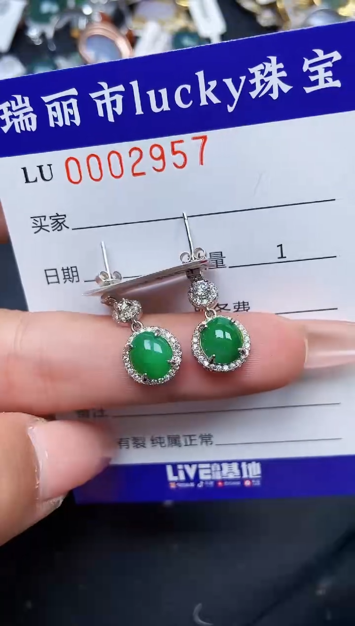 【闪购商品】翡翠颈饰银S925镶嵌2957
