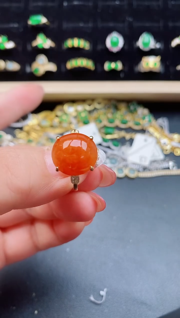 【闪购商品】翡翠戒指银S925镶嵌21212