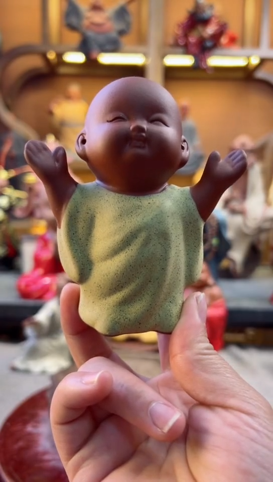 紫砂茶宠器闵茶宠摆件