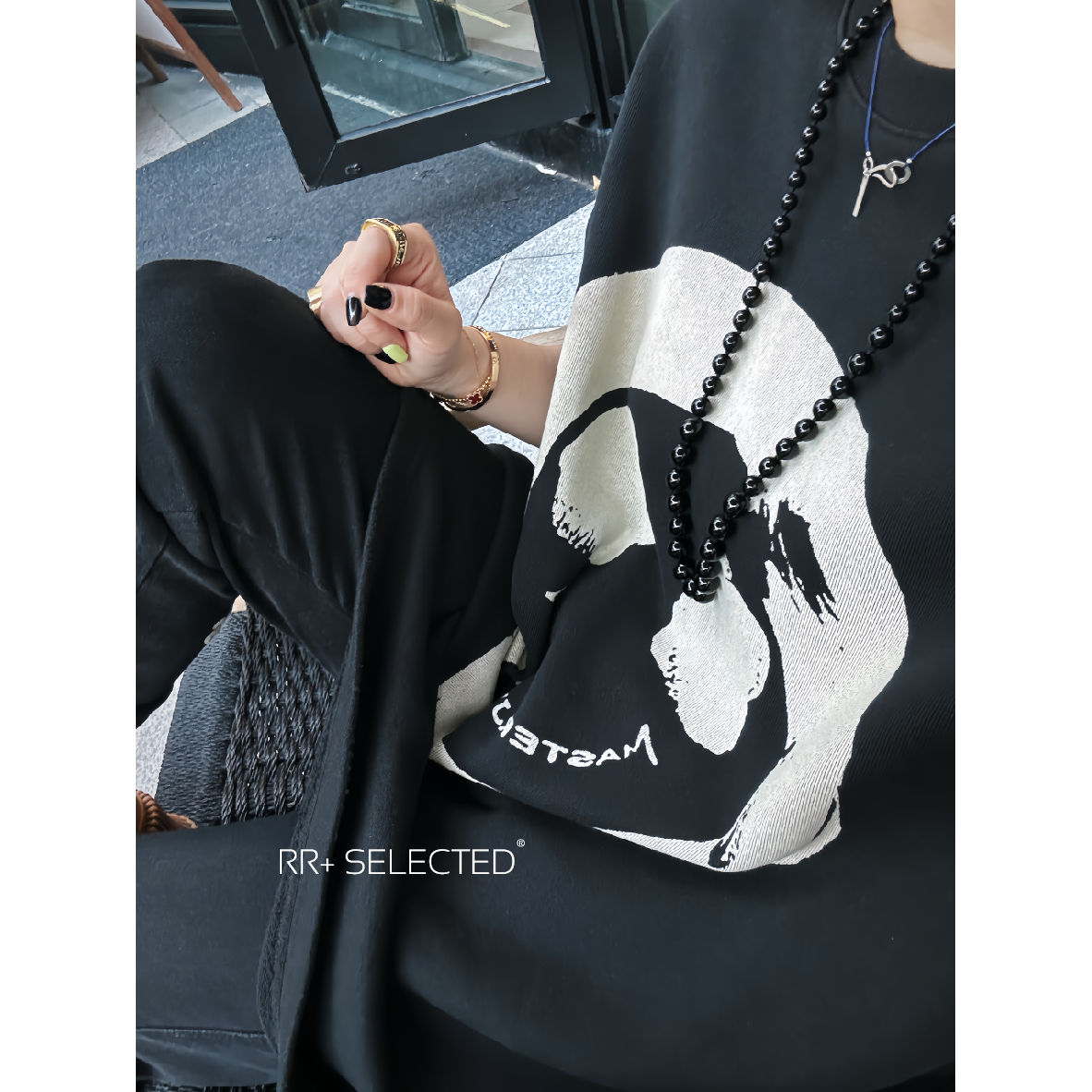 19026韩系时尚圆领宽松卫衣女秋笑脸印花休闲百搭上衣