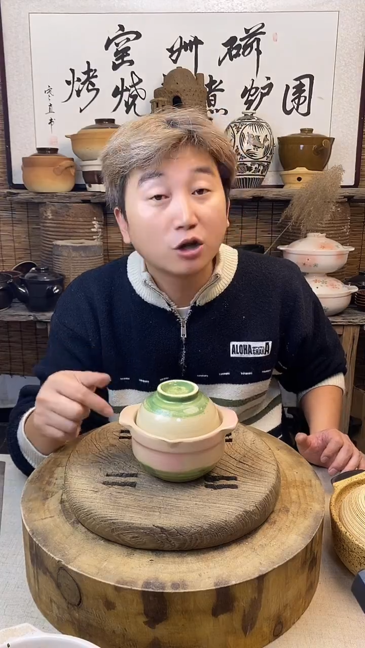 土陶粉色-迷你一人食炖盅煨汤小土锅（可明火.可干烧）