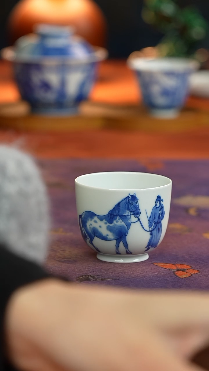 天心传人手造满川花杯