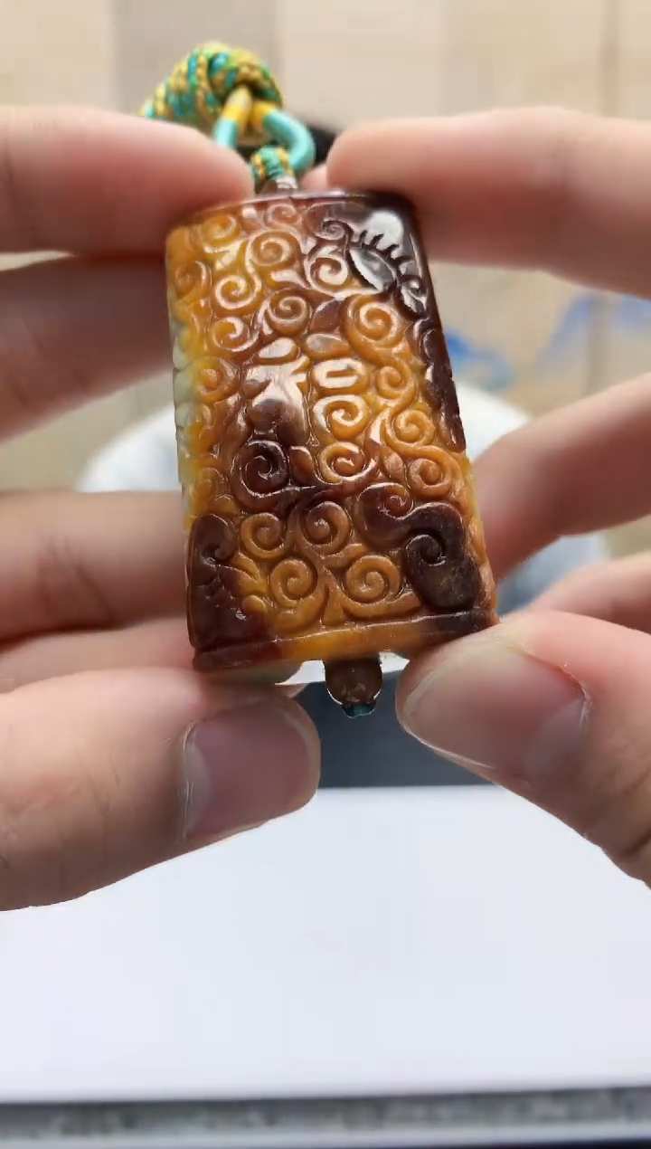 定制翡翠未镶嵌5028bb-毛货挂件55