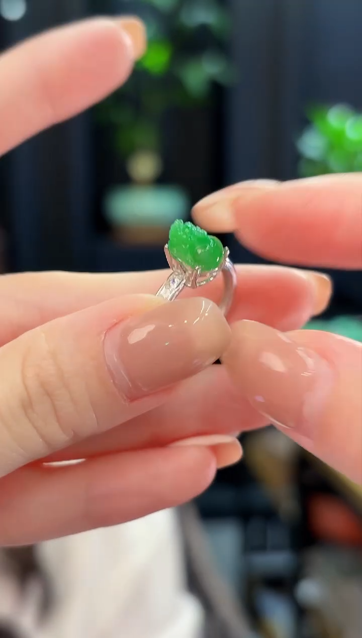 未镶嵌戒指翡翠 缅甸A货/支持复检/一件