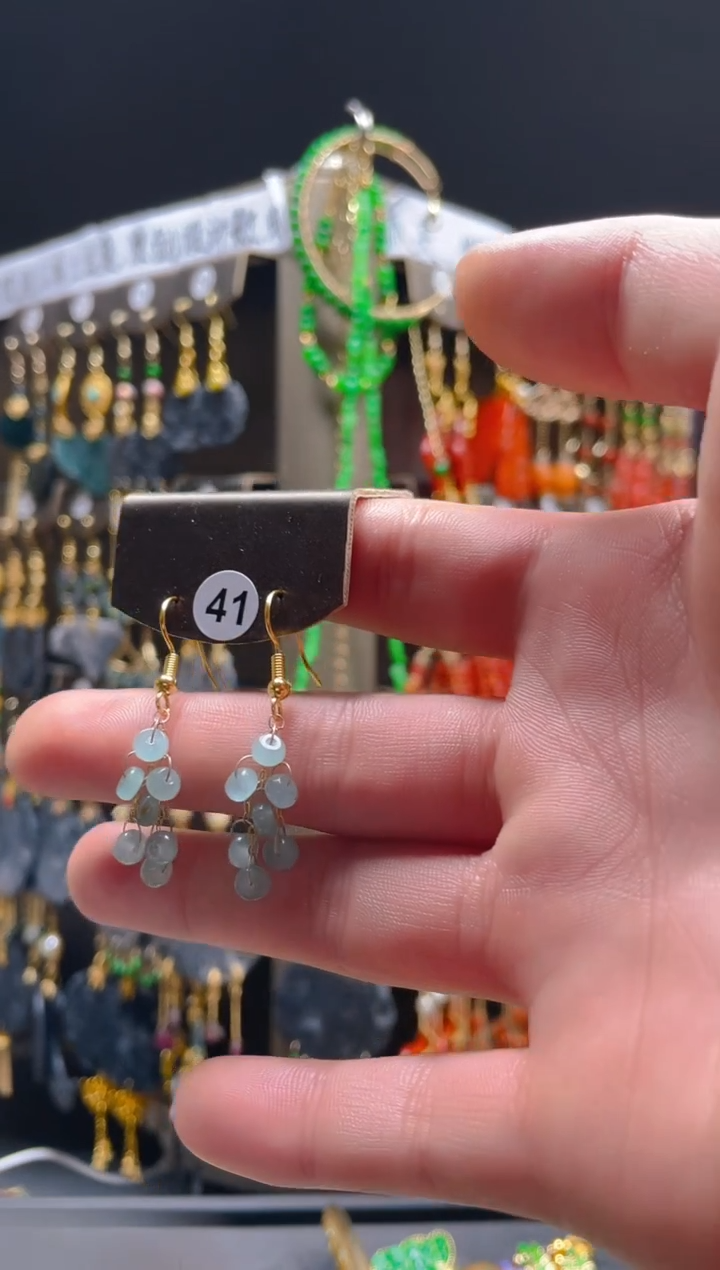 【闪购商品】翡翠合金耳饰0167翡翠饰品