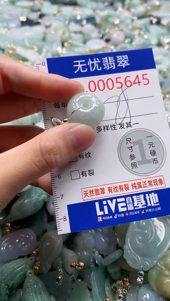 翡翠未镶嵌吊坠(不含链)5645