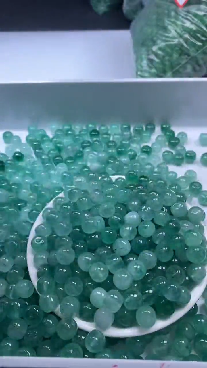 颈饰未镶嵌水晶W1738-绿色碧玺老型10*8mm*15颗