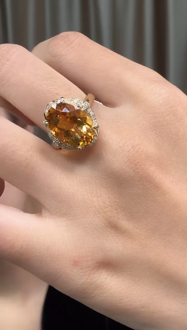 18K金镶嵌戒指/指环钻石18K钻石戒指镶嵌