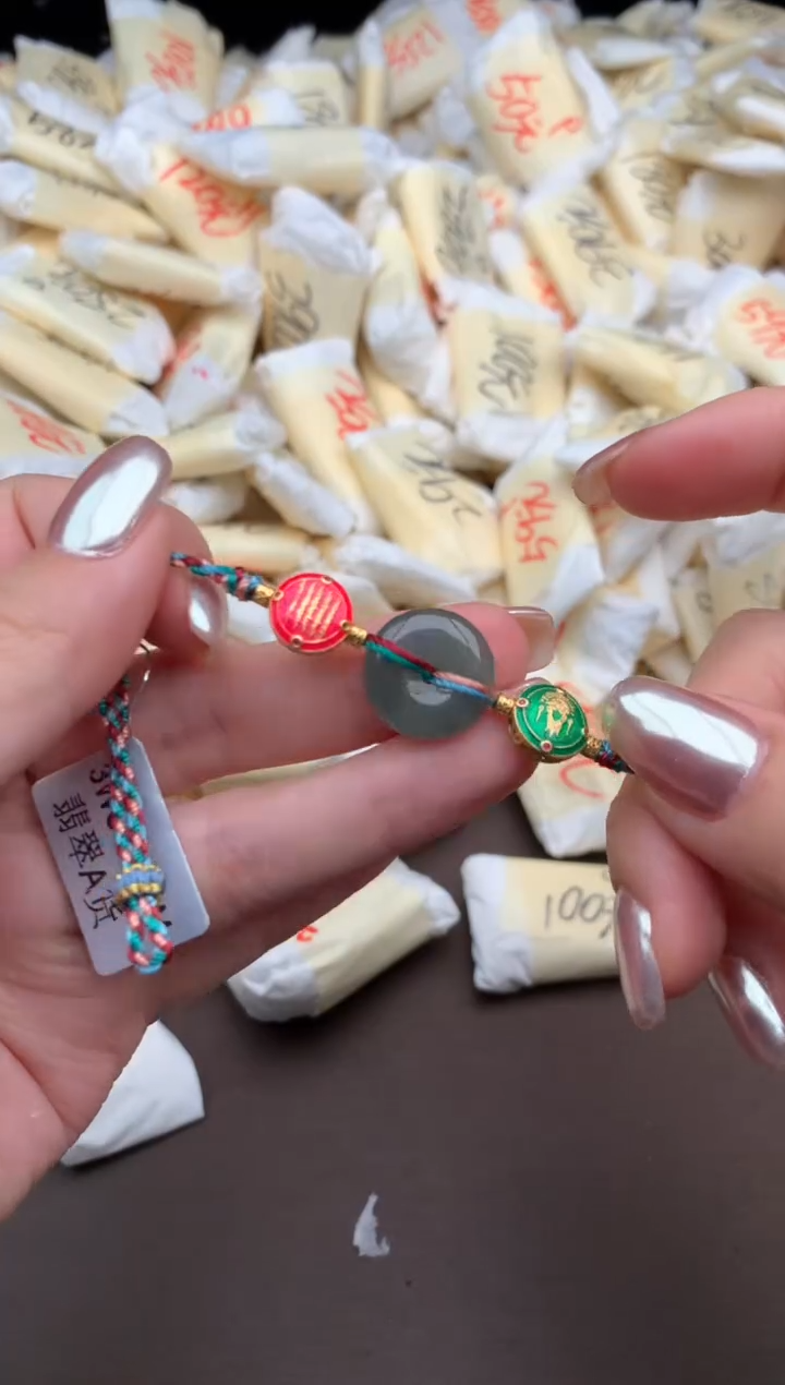 【闪购商品】翡翠手绳银S925镶嵌一