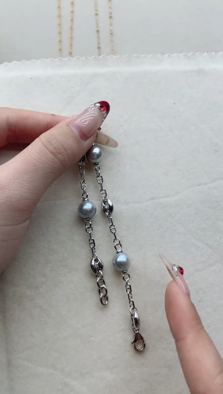 【闪购商品】海水珍珠手链银S925镶嵌A22