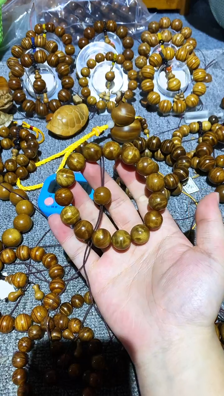 手串/手链楠木（金丝楠）渡*小叶桢楠水波纹1.5手串