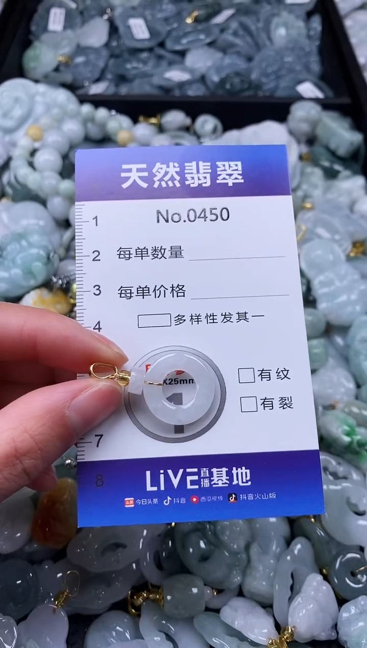 【闪购商品】翡翠颈饰未镶嵌缅甸A货翡翠0450