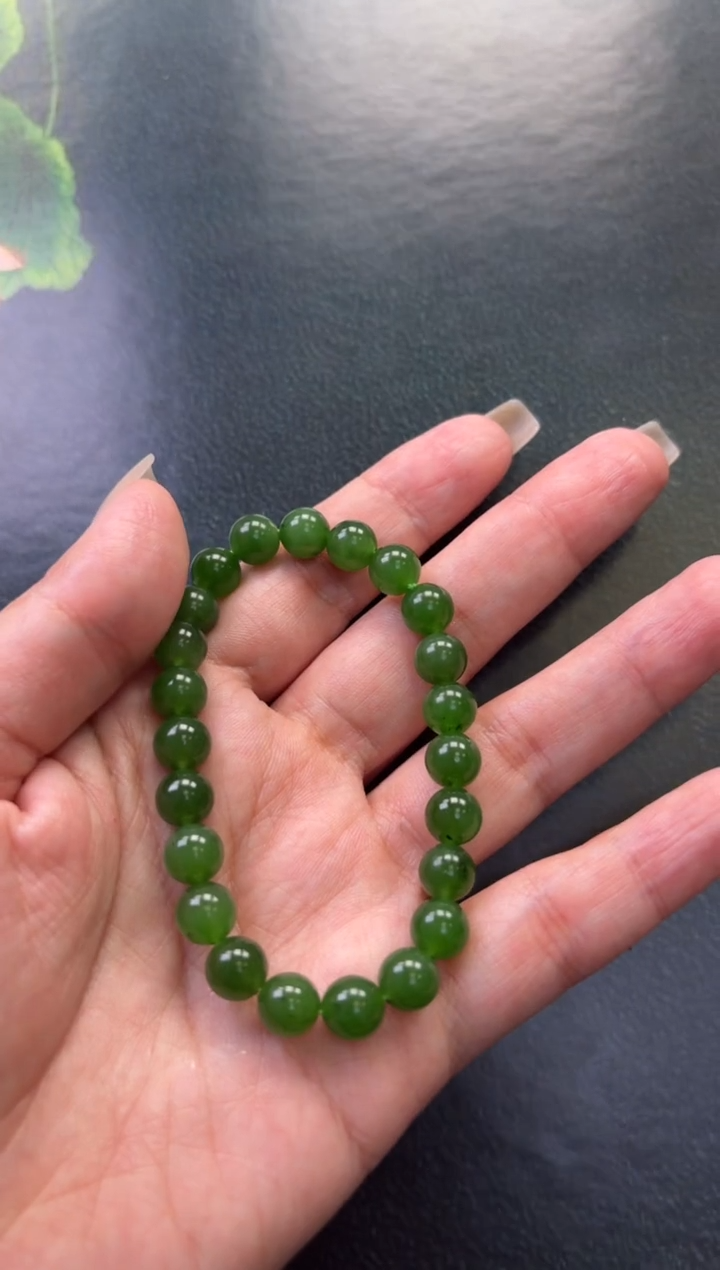 【闪购商品】和田玉（碧玉）未镶嵌手串手串