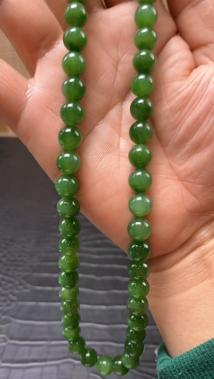 【闪购商品】和田玉碧玉项链未镶嵌一个