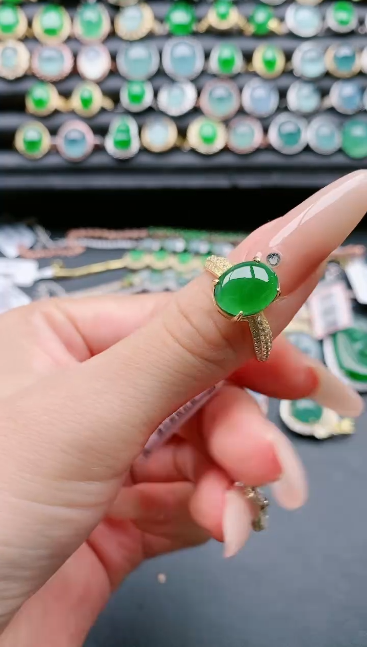 【闪购商品】翡翠戒指银S925镶嵌11111111