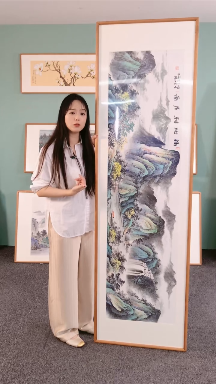 国画福地雅居210*60卢永胜