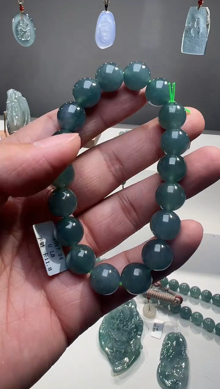 未镶嵌手链翡翠手串