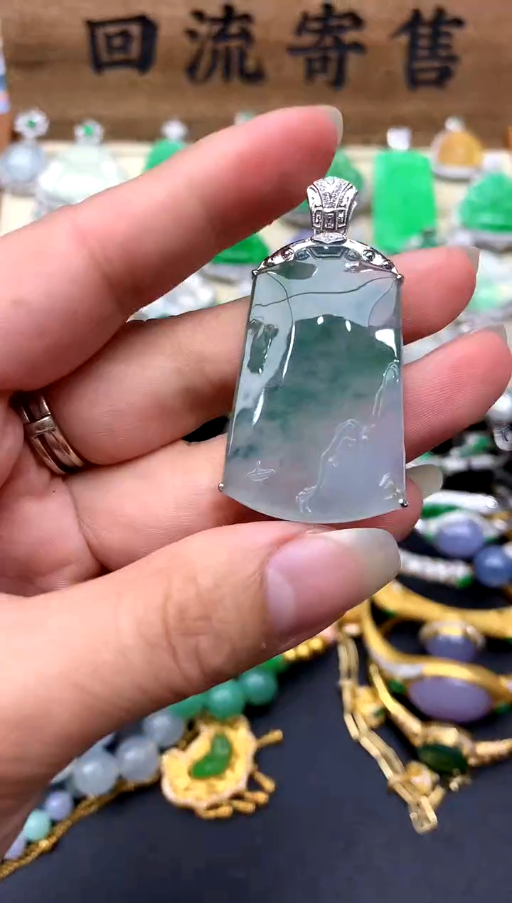 【闪购商品】翡翠颈饰18K金镶嵌324-中国好珍宝