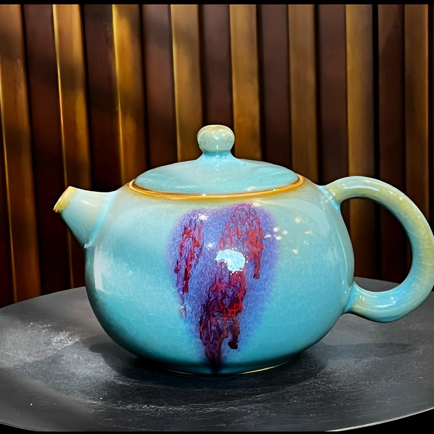 杨国政钧瓷《西施壶》