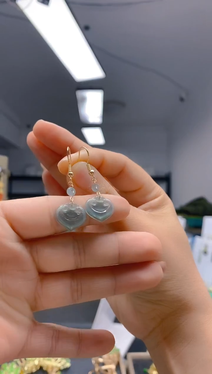 【闪购商品】翡翠耳饰合金398翡翠耳钩