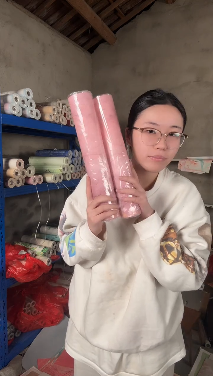 软卡粉雾海十米长卷