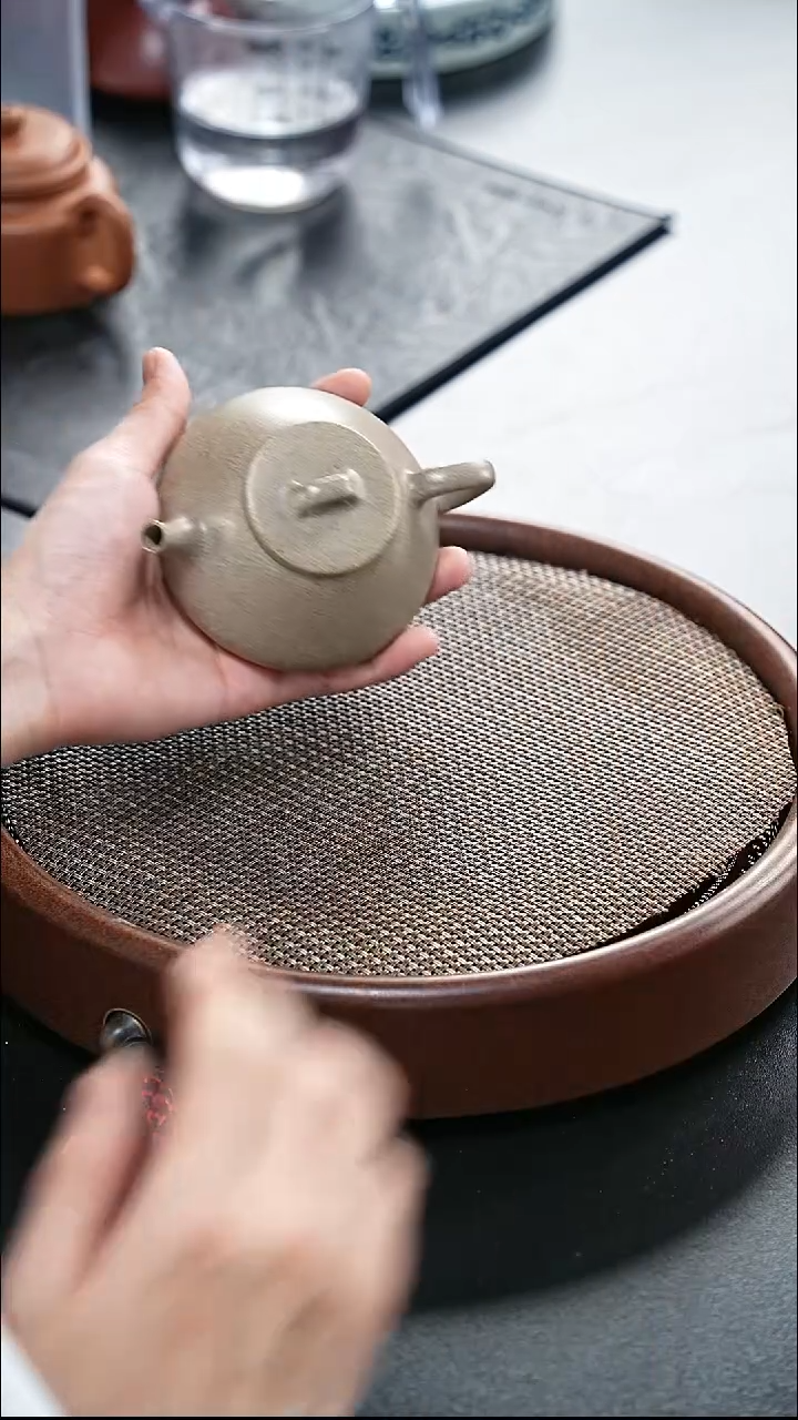 茶壶紫砂心舟-青降破-全手工-180cc