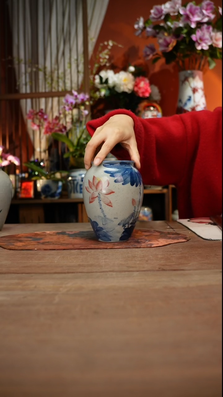 当代高温釉下彩手绘陶瓷餐具