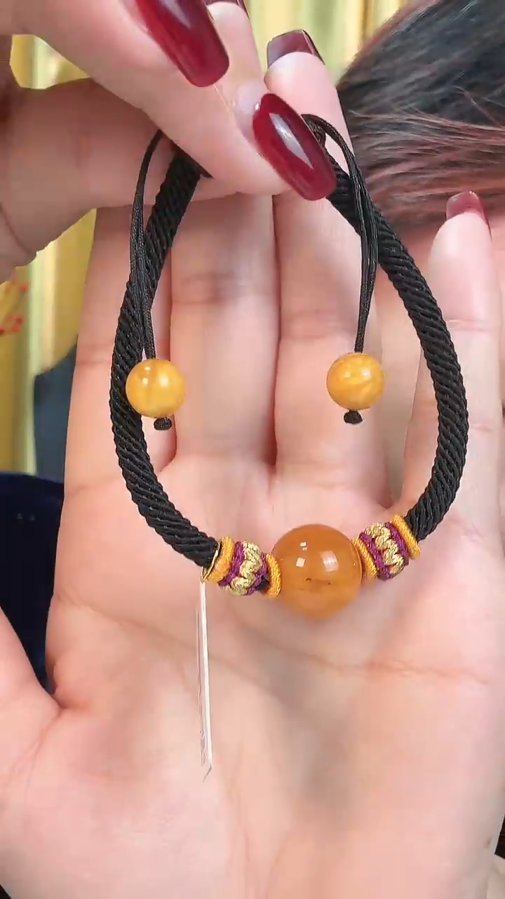 【闪购商品】蜜蜡手链未镶嵌蜜蜡圆珠手绳