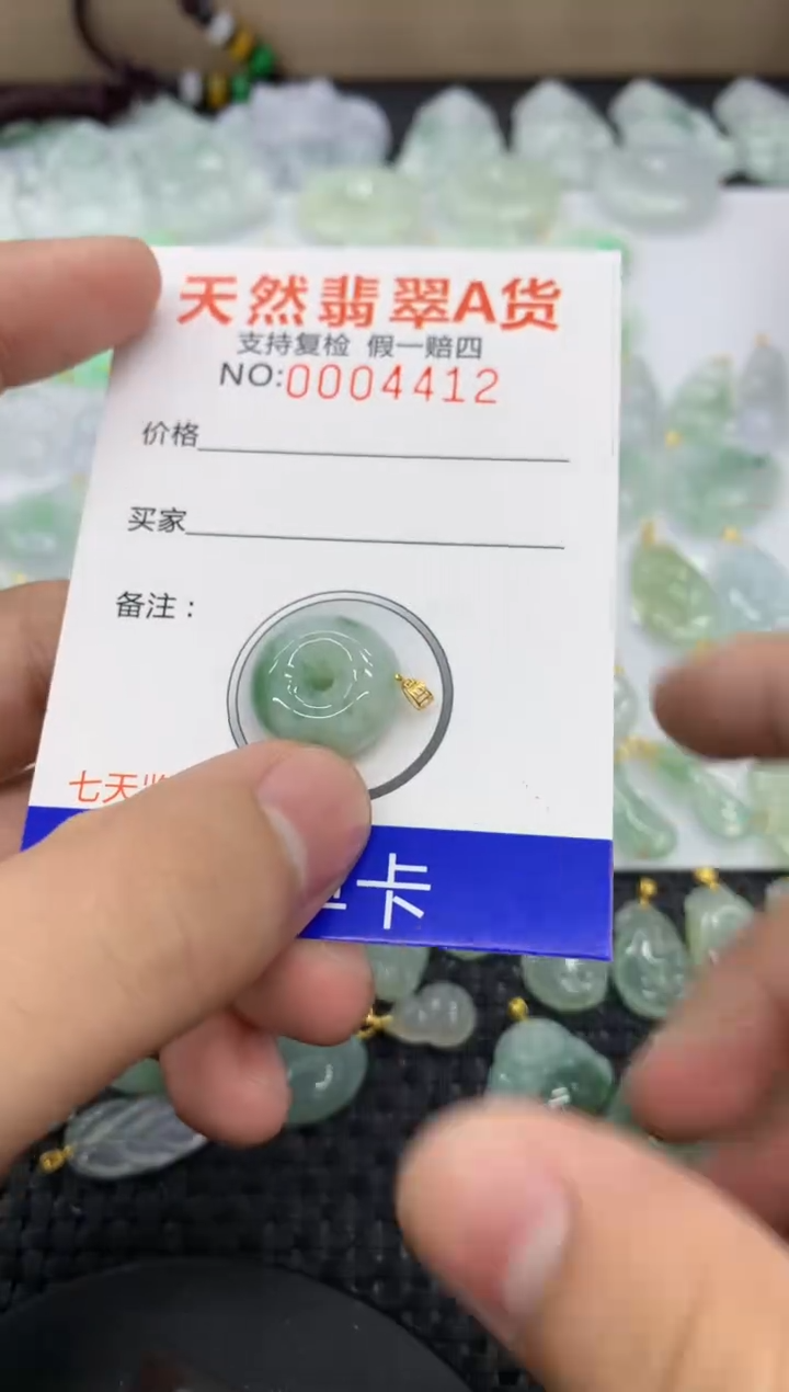【闪购商品】翡翠颈饰18K金镶嵌11111111111