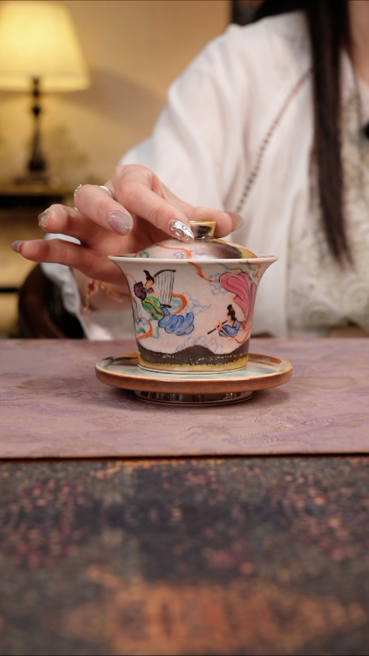 杯景德镇陶瓷杯碗柴烧多人