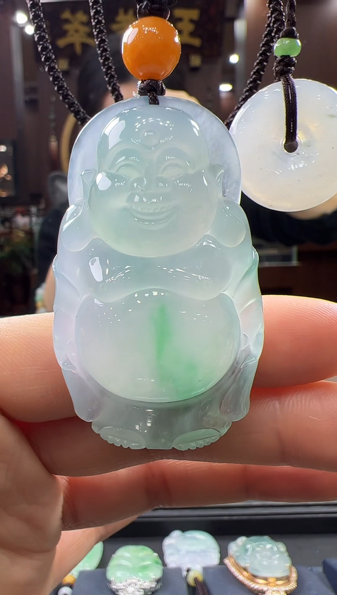 【闪购商品】翡翠挂件未镶嵌站佛