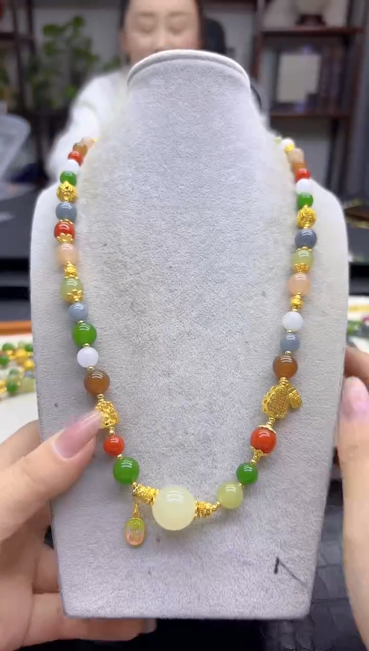 颈饰未镶嵌和田玉DIY款X674