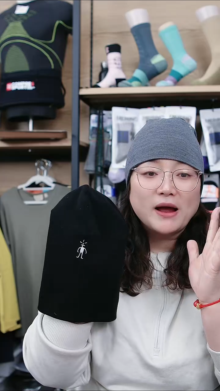 直播款小羊人帽黑