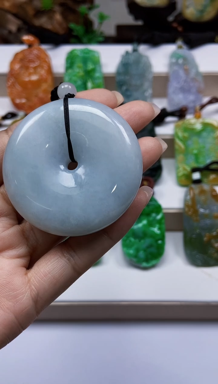 颈饰未镶嵌翡翠翡翠A货