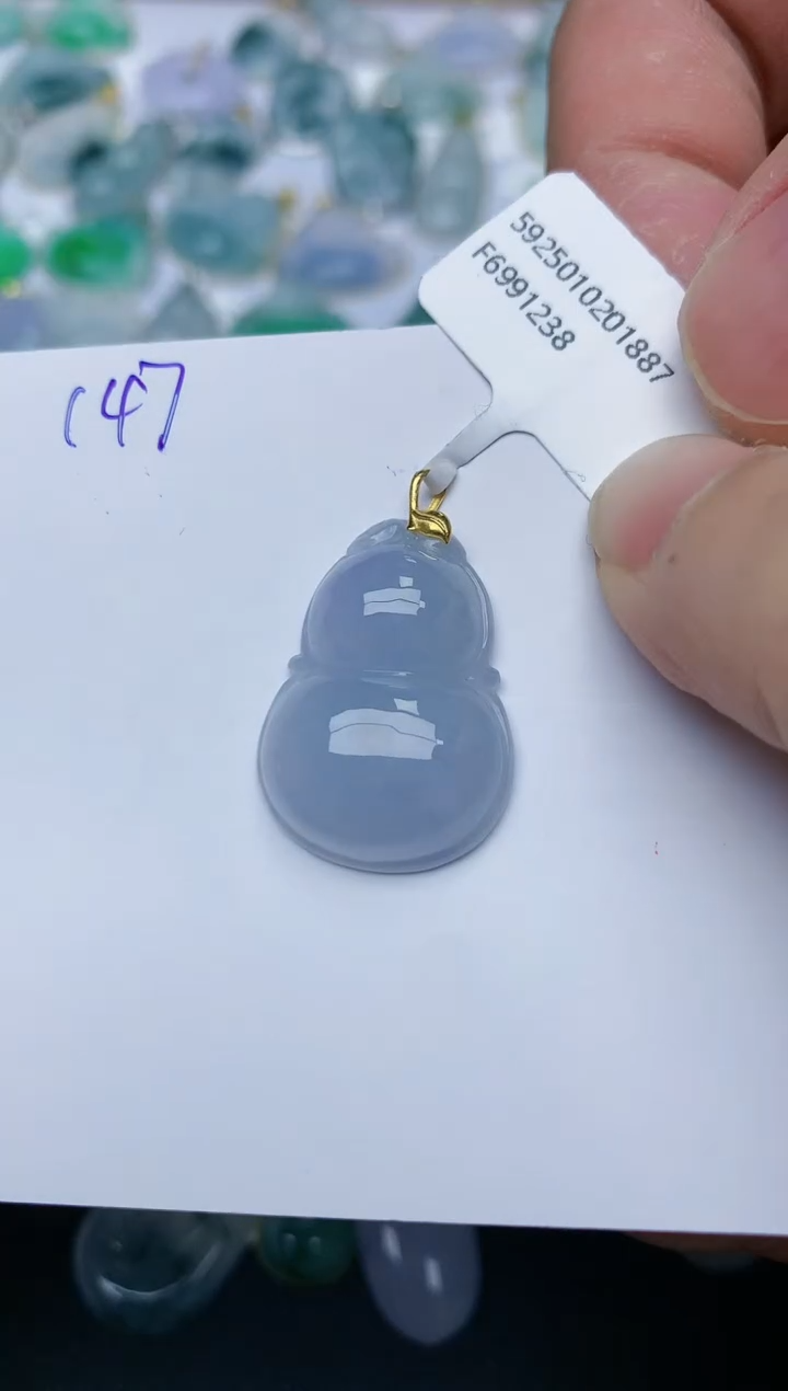 【闪购商品】翡翠颈饰18K金镶嵌天然翡翠A货    147