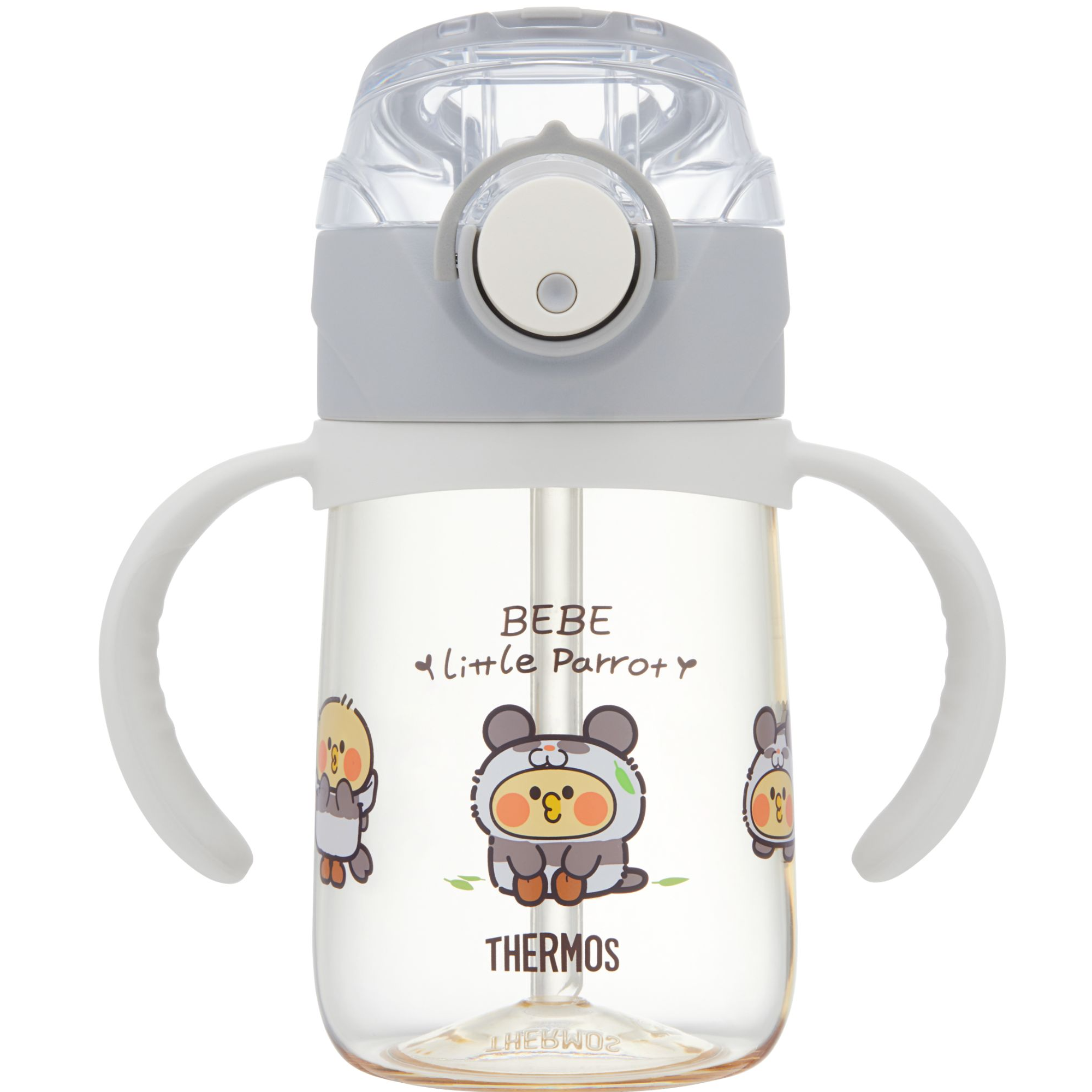 【A等品微瑕】膳魔师母婴BEBE联名PPSU吸管杯 BBSI-350 GR(BEBE)