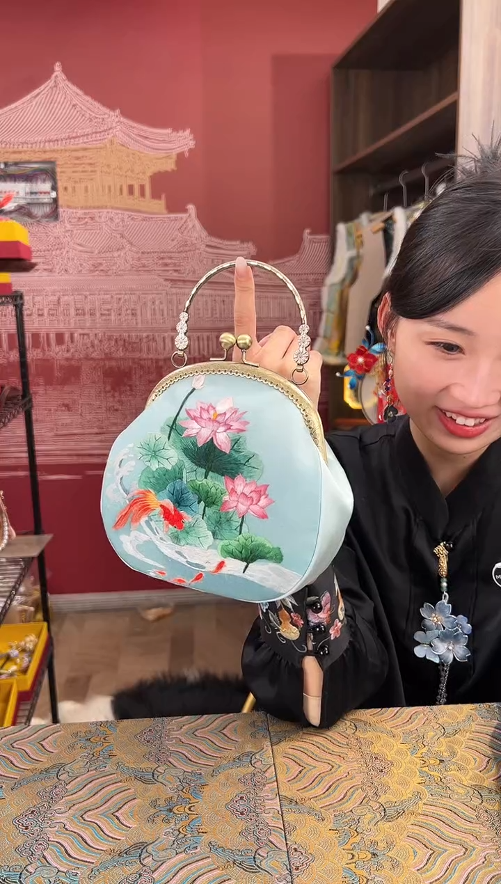 【闪购商品】刺绣苏绣手工刺绣包包