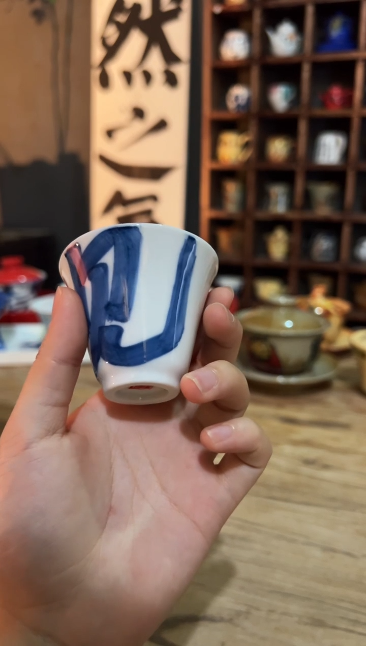观云听雨原创手绘茶具