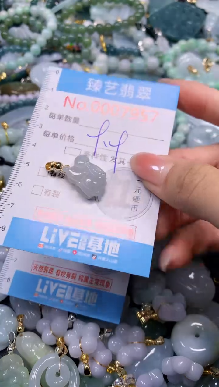 颈饰未镶嵌翡翠7957