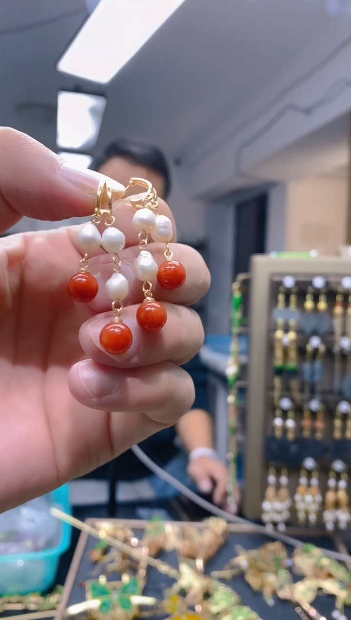 【闪购商品】翡翠耳饰合金258翡翠耳钉