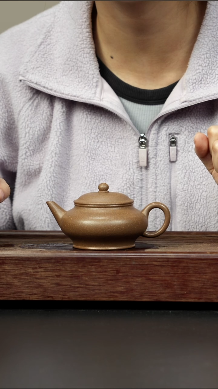 茶壶紫砂芝麻绿 大口水平 150cc左右