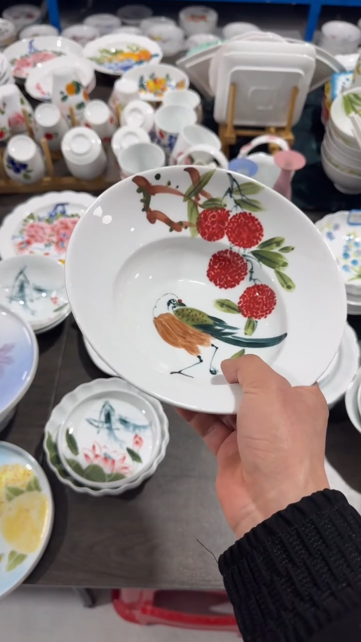 摆件陶瓷景德镇高温瓷（沙拉盘）