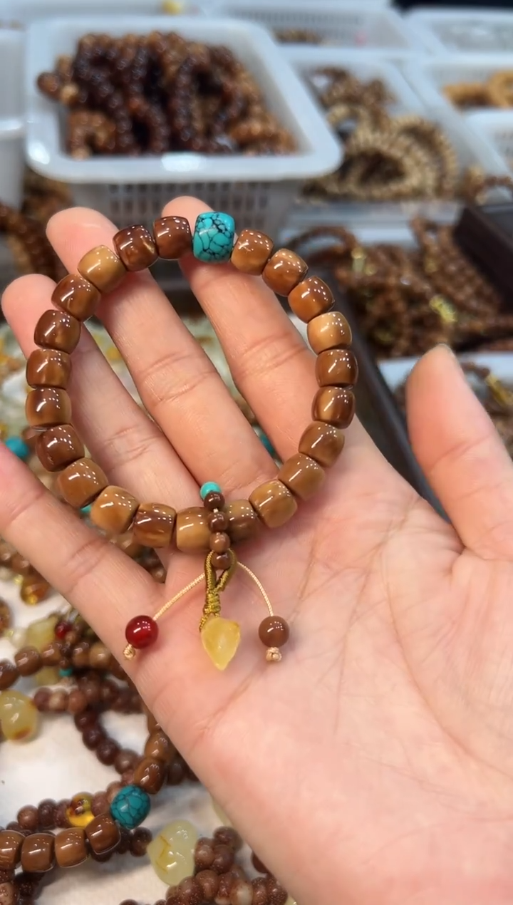 蜜蜡吊坠(赠链)未镶嵌库克卡9mm直切【蜜蜡莲蓬】设计款 单圈