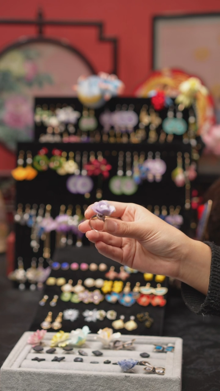 刺绣焱*非遗绒花手工饰品