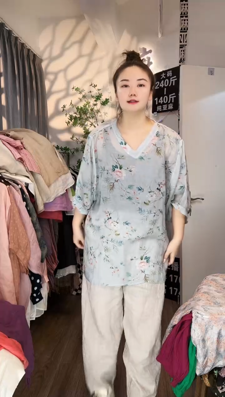 亚麻汉麻苎麻大码女装