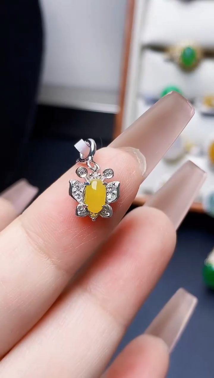 银S925镶嵌戒指翡翠1453