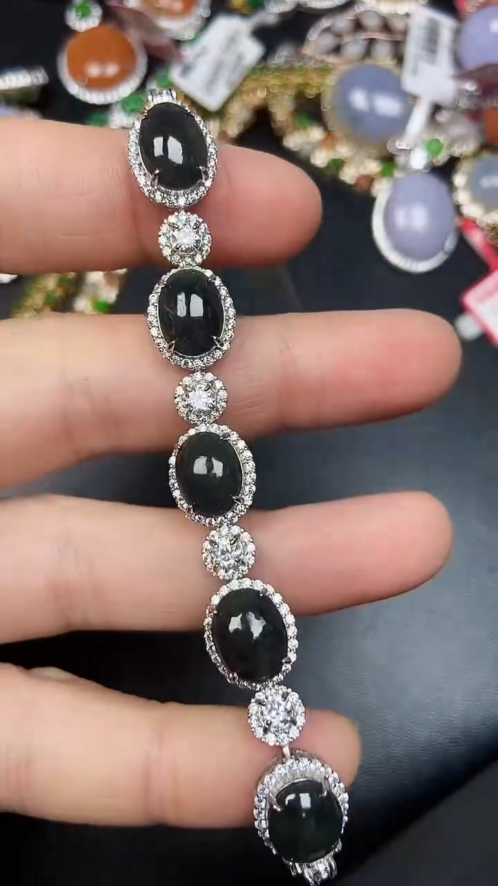 银S925镶嵌戒指翡翠2910